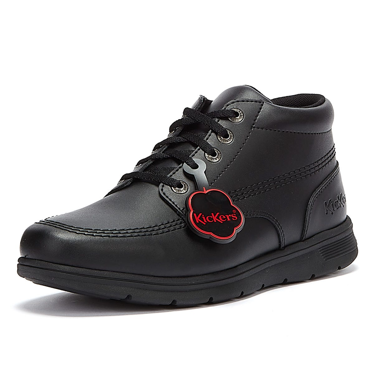 Kickers Kelland Lace Hi Black Leather Boots