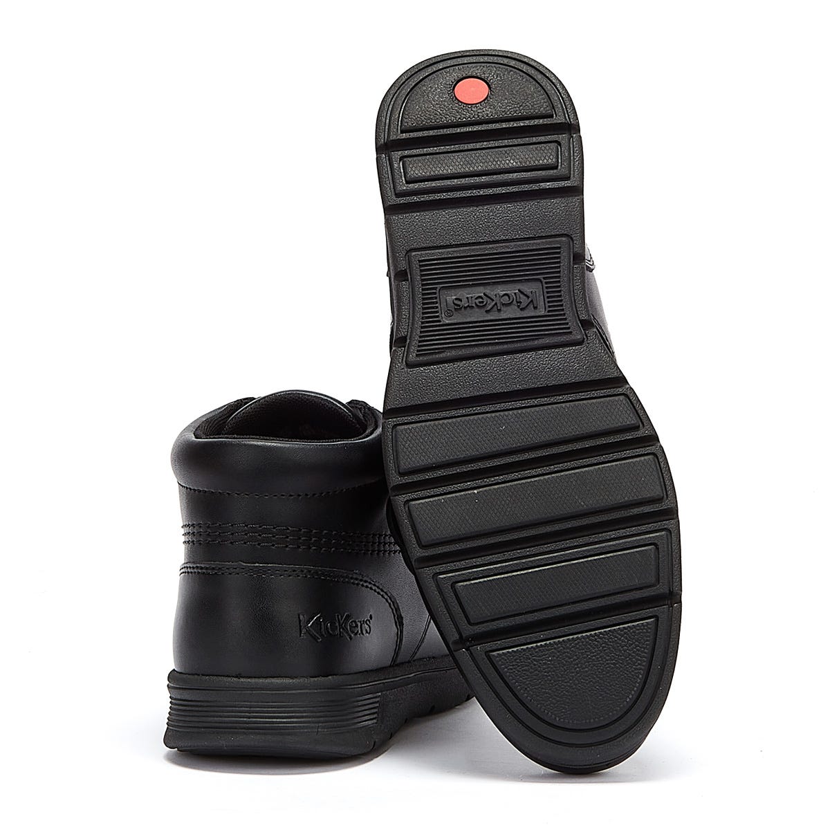 Kickers Kelland Lace Hi Black Leather Boots