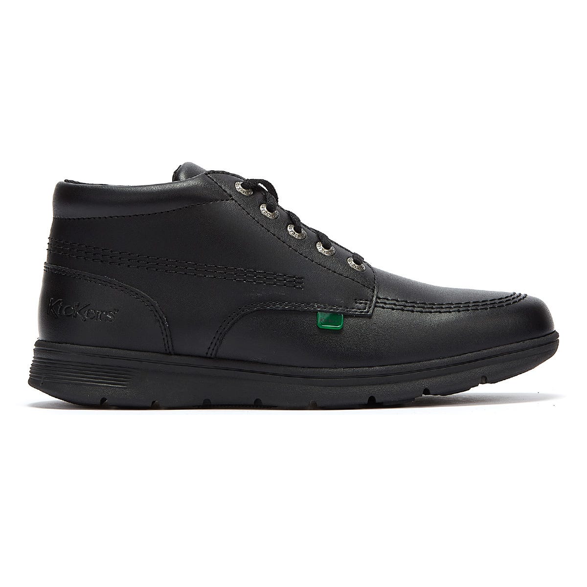 Kickers Kelland Lace Hi Black Leather Boots