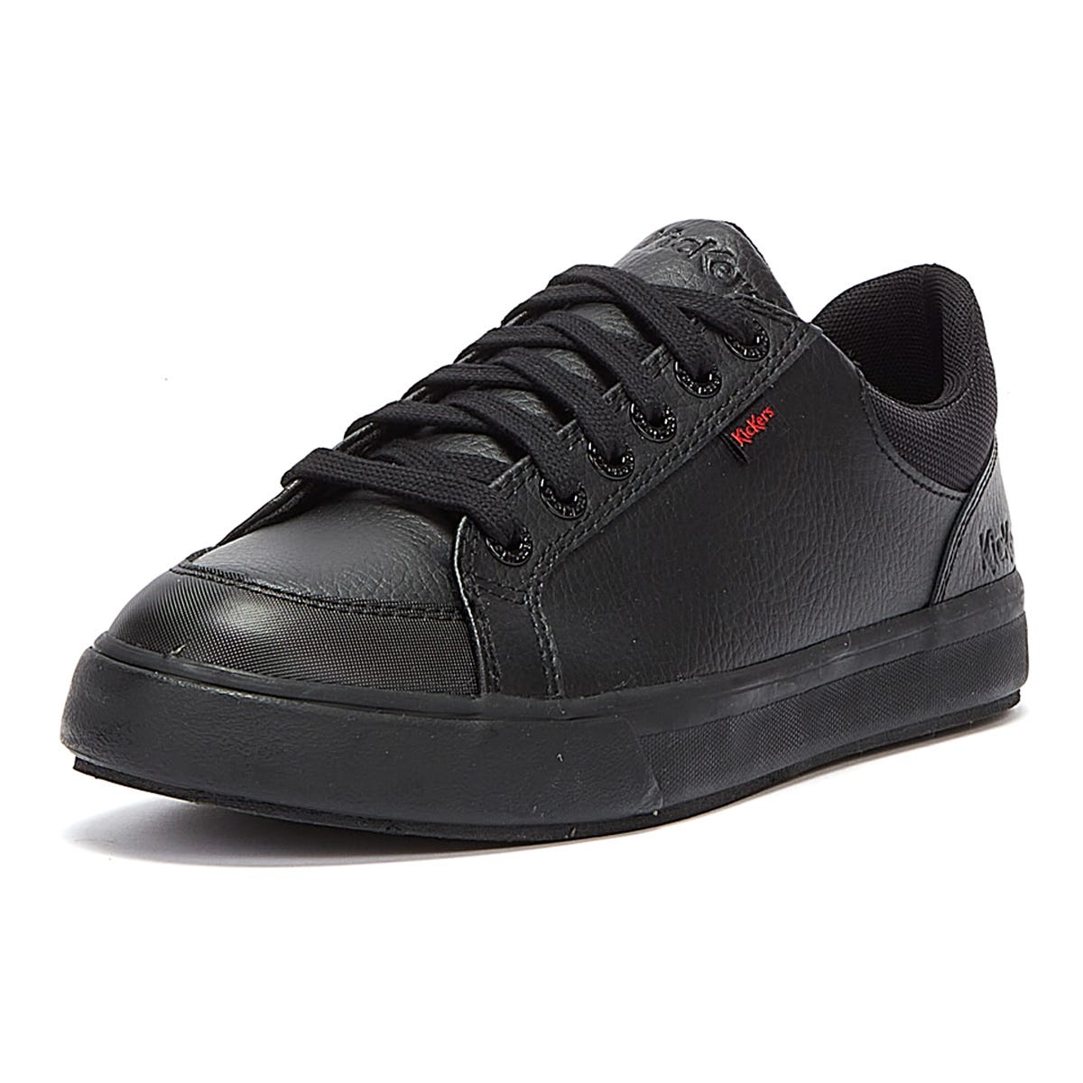Kickers Tovni Lo Padded Leather Mens Black Shoes