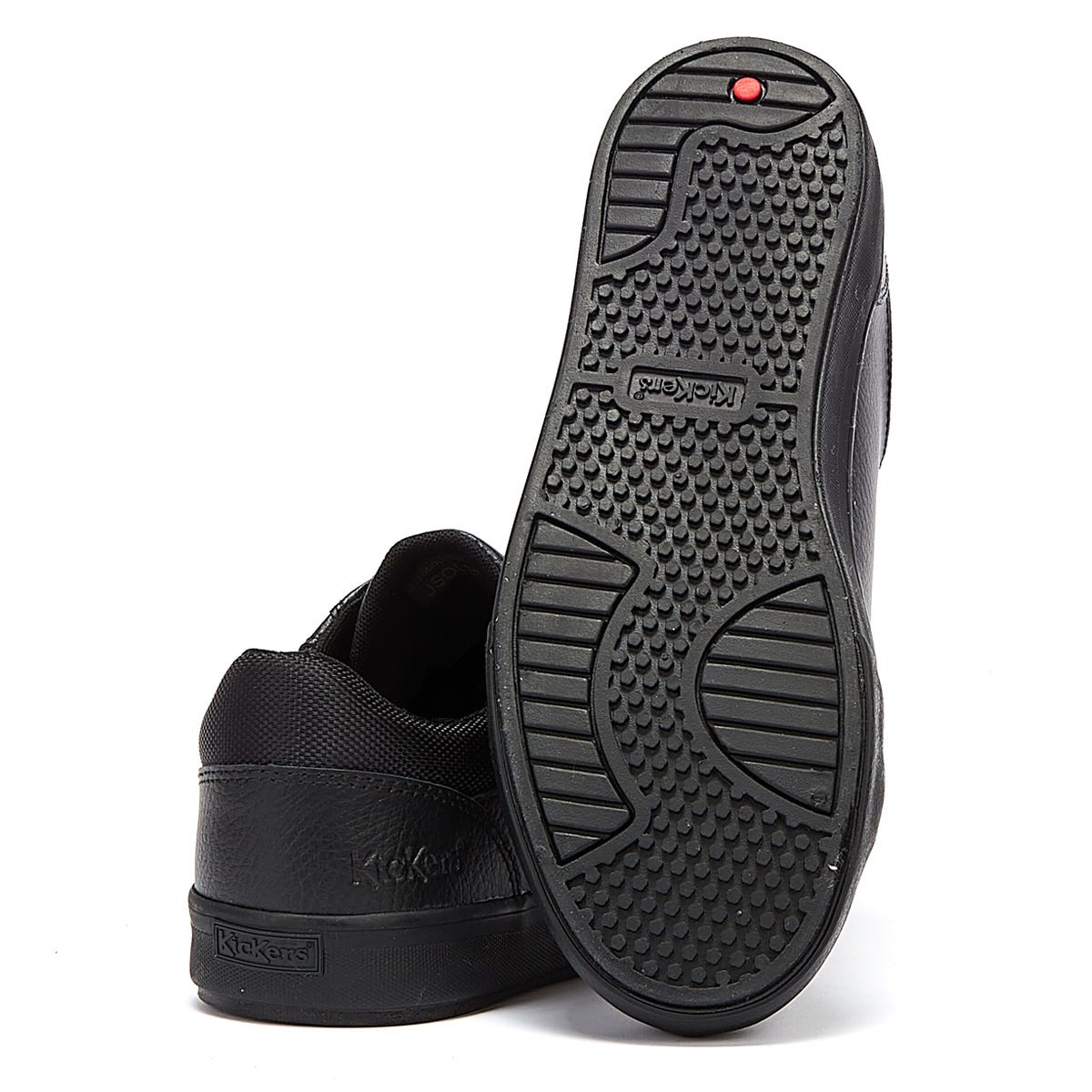 Kickers Tovni Lo Padded Leather Mens Black Shoes
