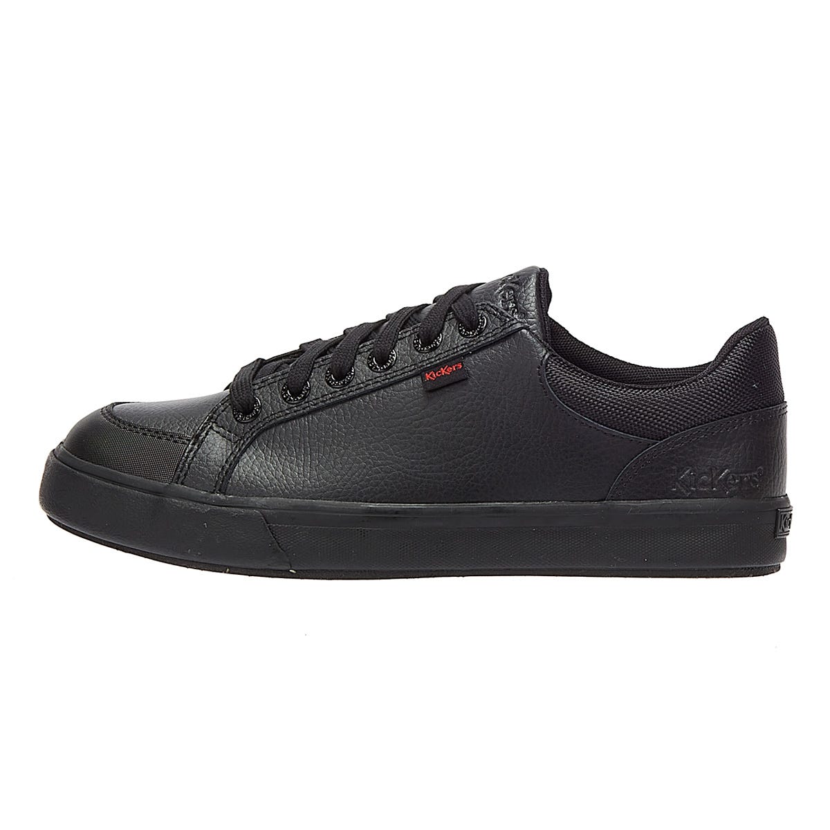 Kickers Tovni Lo Padded Leather Mens Black Shoes