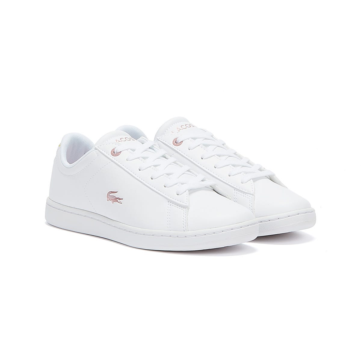 Lacoste Carnaby Evo 921 1 Junior White / Light Pink Sneakers