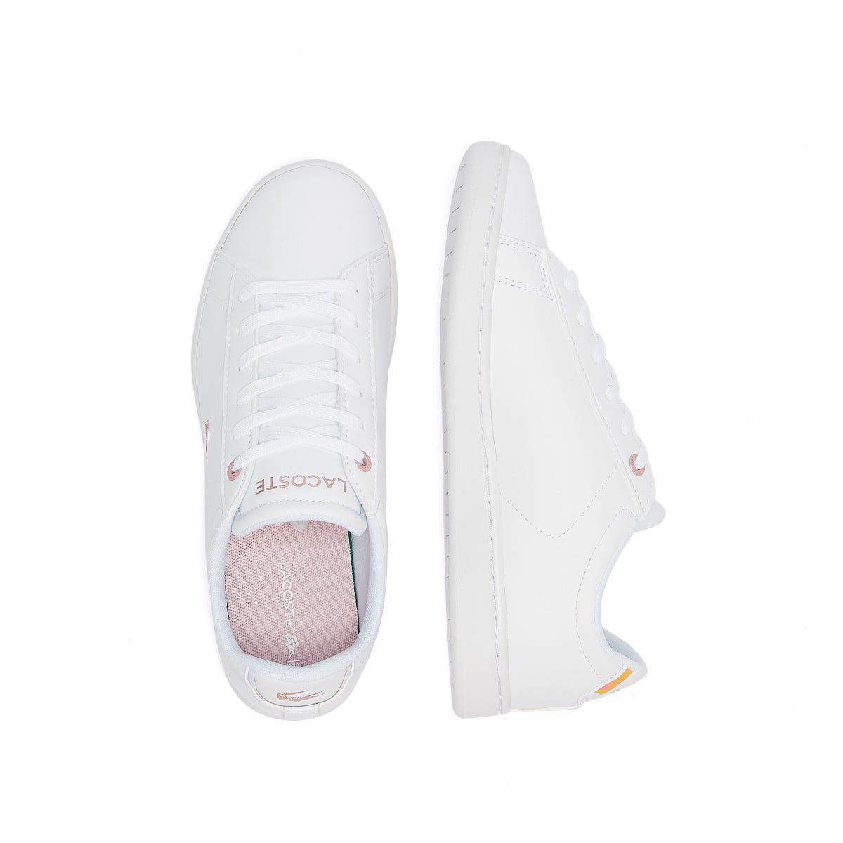 Lacoste Carnaby Evo 921 1 Junior White / Light Pink Sneakers