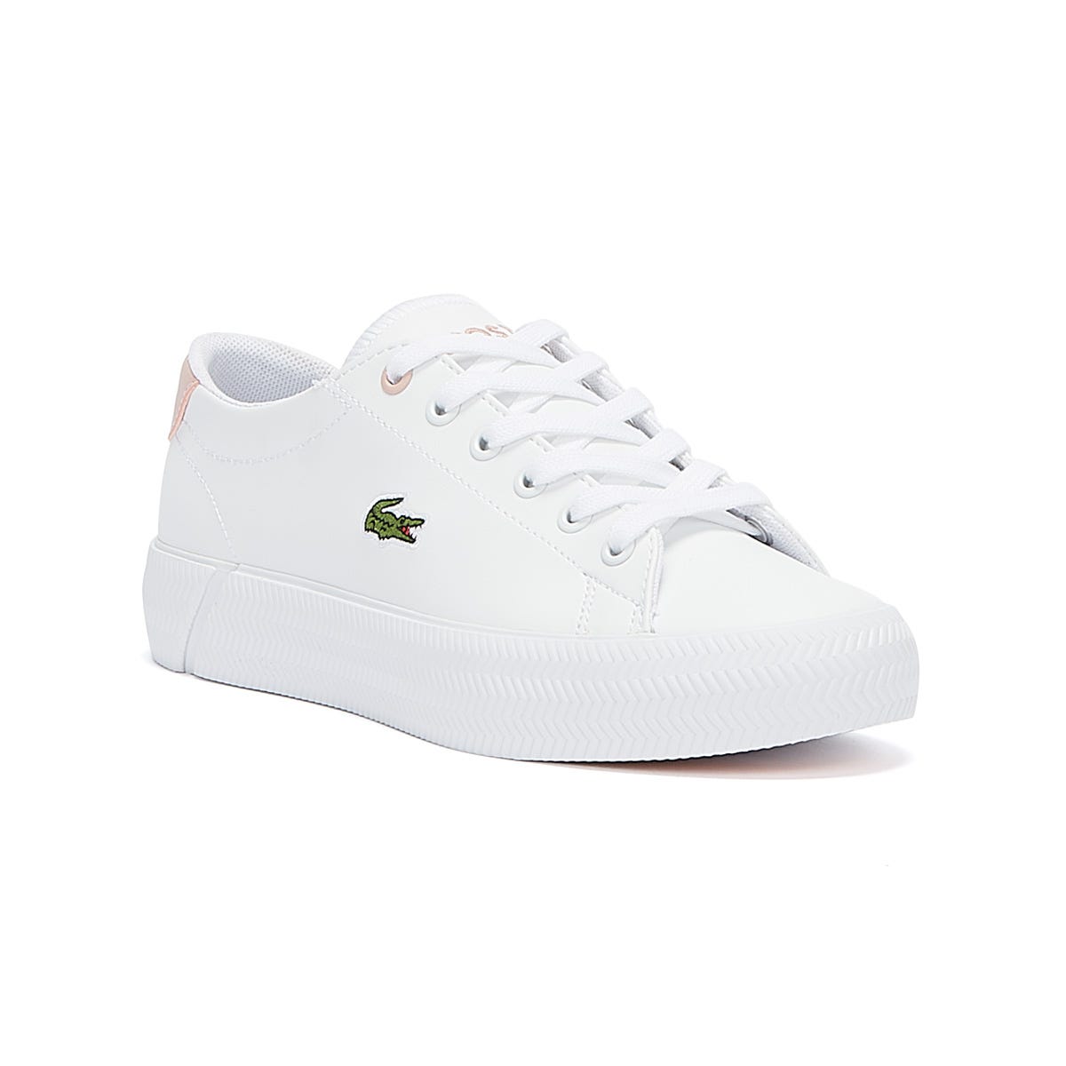 Lacoste Gripshot 0121 1 Kids White / Light Pink Sneakers