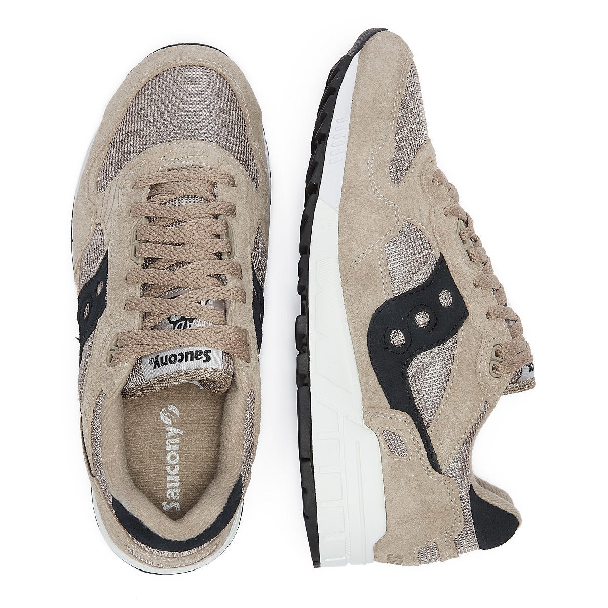 Saucony Shadow 5000 Vintag Mens Tan / White Sneakers