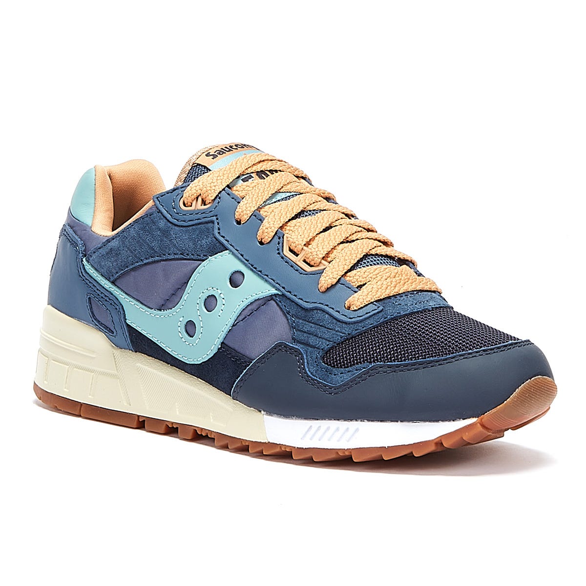 Saucony Shadow 5000 Vintage Mens Navy / Tan Sneakers