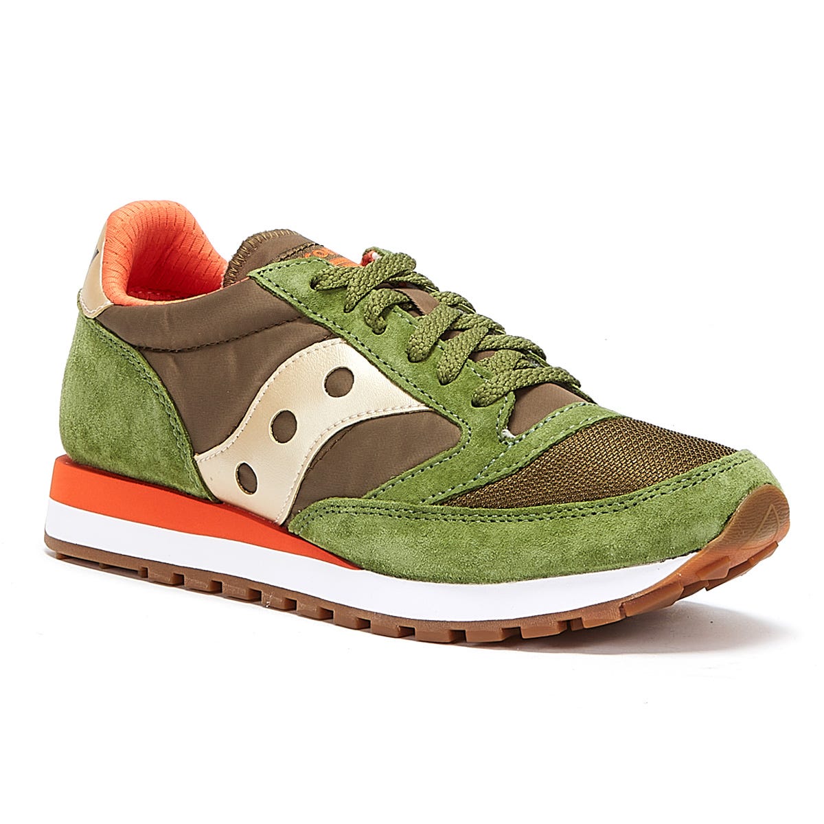 Saucony Jazz 81 Mens Green / Orange Sneakers