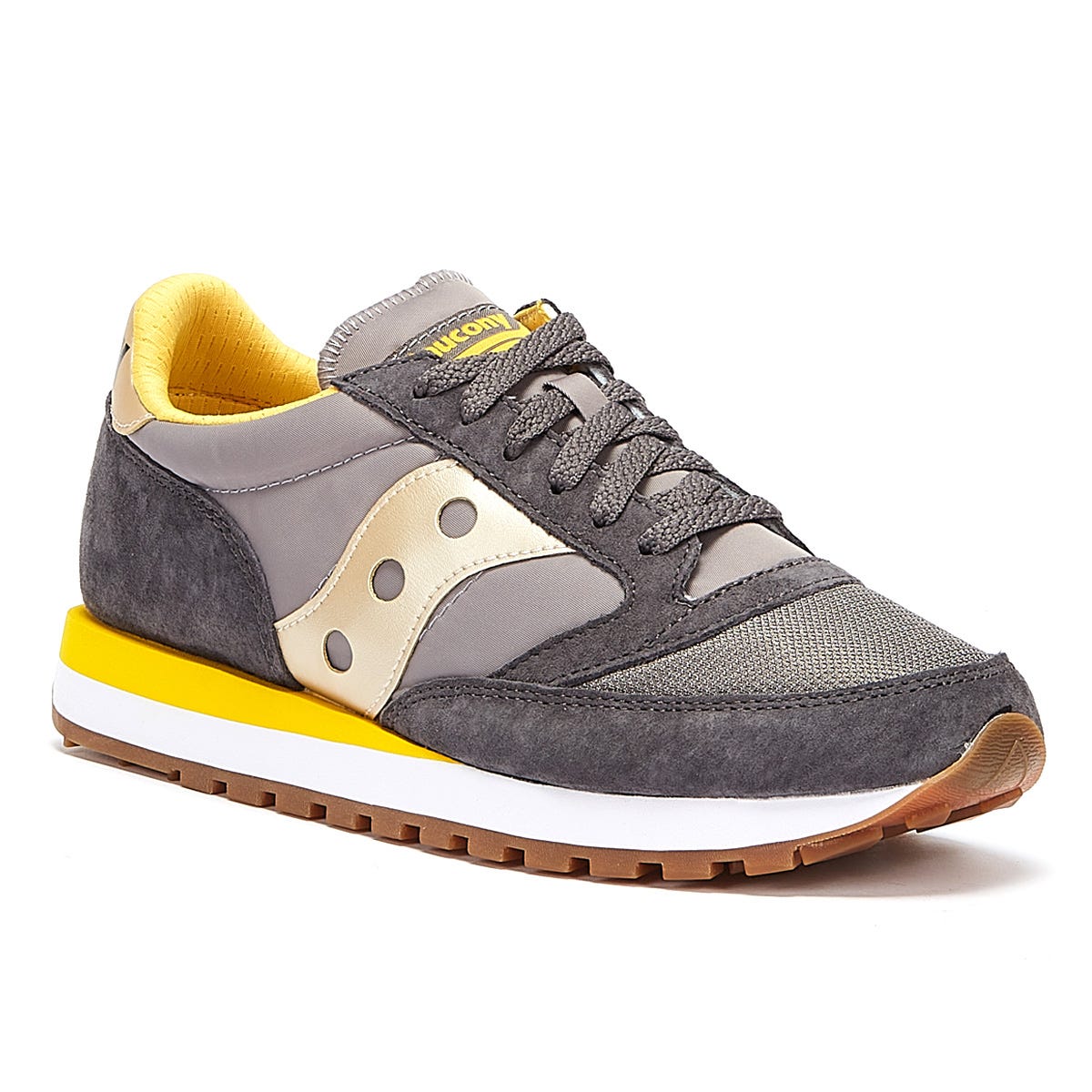 Saucony Jazz 81 Mens Grey / Yellow Sneakers