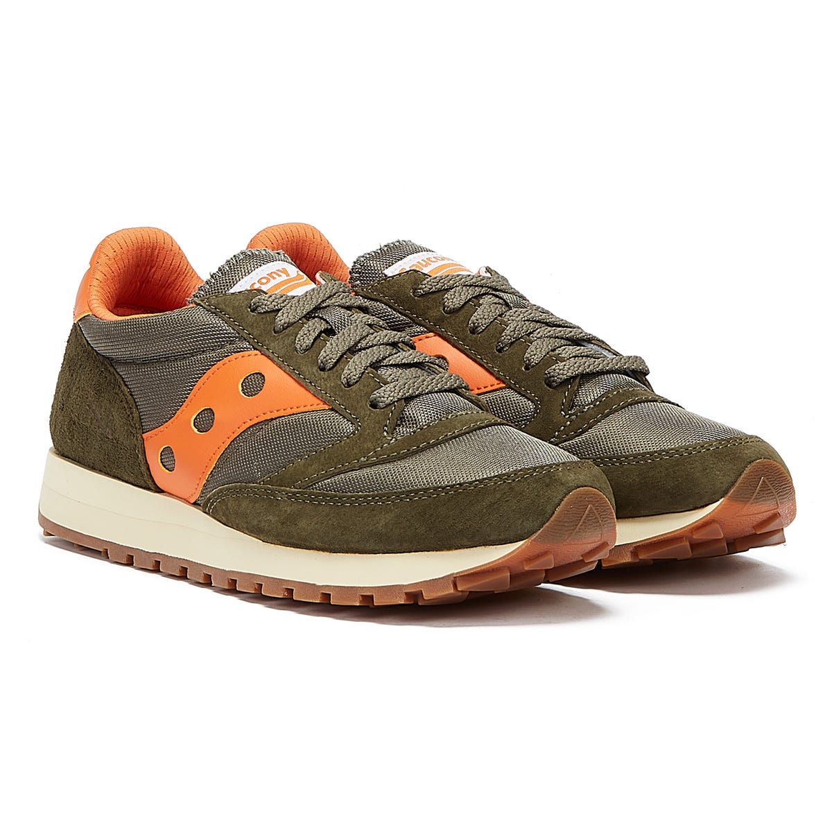 Saucony Jazz 81 Mens Green / Navy / Yellow Sneakers