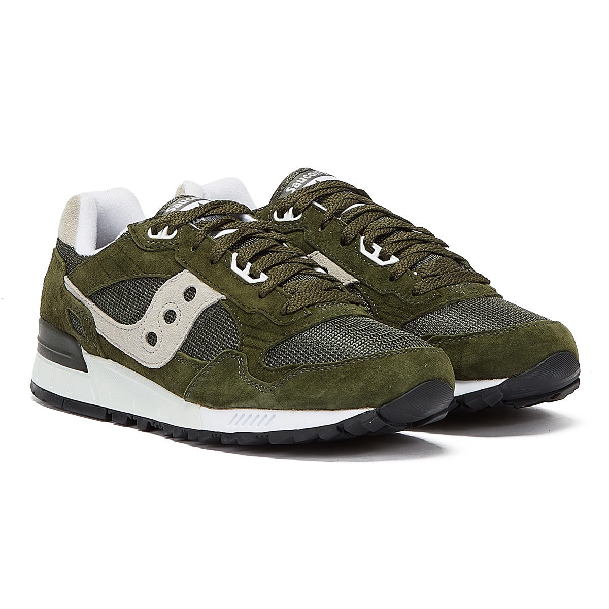 Saucony Shadow 5000 Mens Green / Silver Sneakers