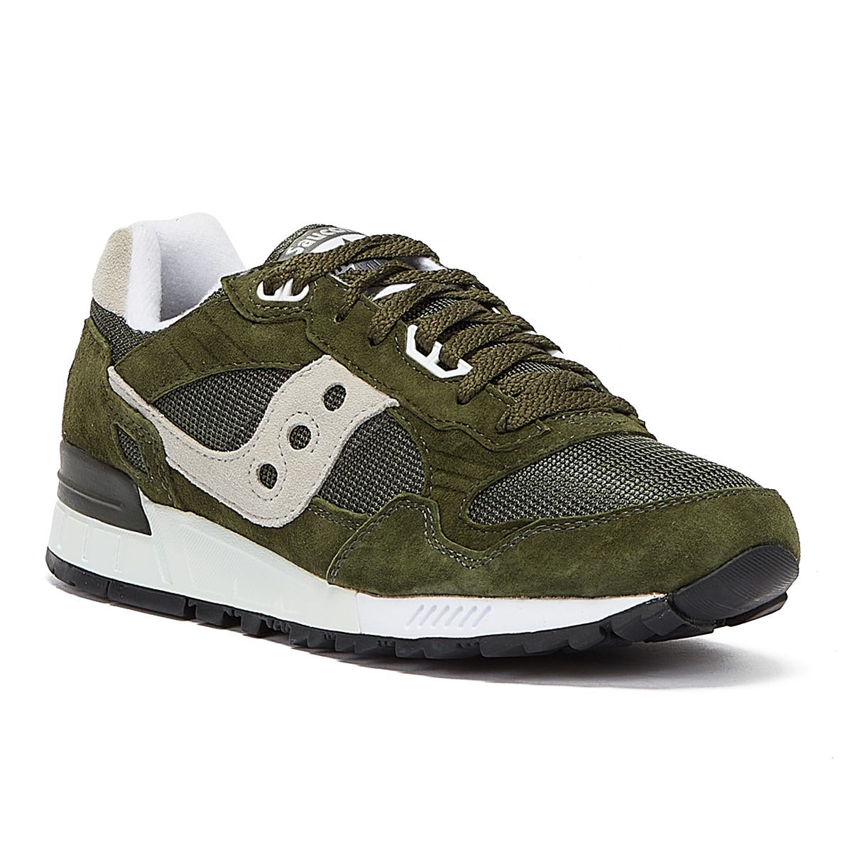 Saucony Shadow 5000 Mens Green / Silver Sneakers