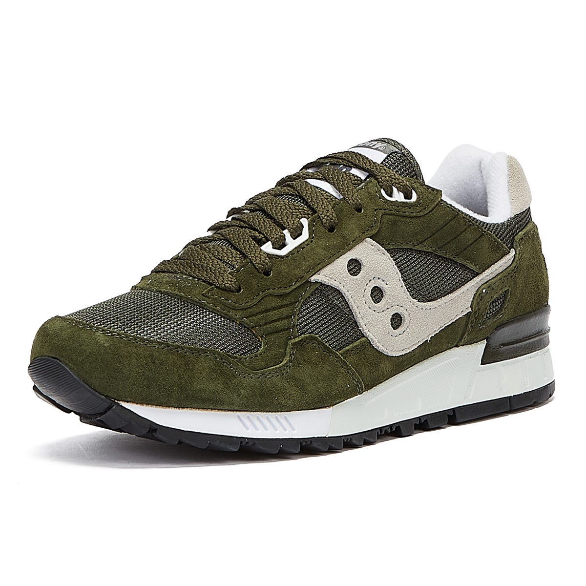 Saucony Shadow 5000 Mens Green / Silver Sneakers