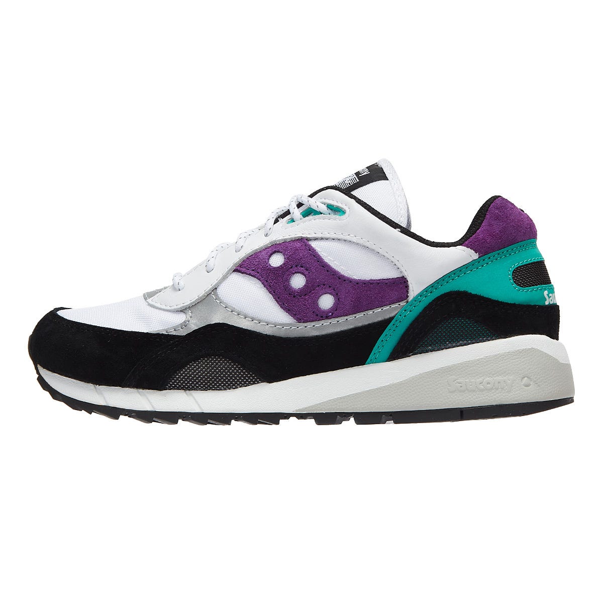 Saucony Shadow 6000 Mens White / Teal / Purple Sneakers