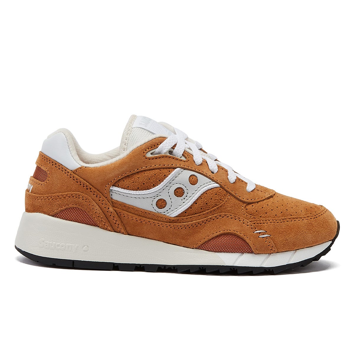 Saucony Shadow 6000 Suede Premium Mens Orange Sneakers