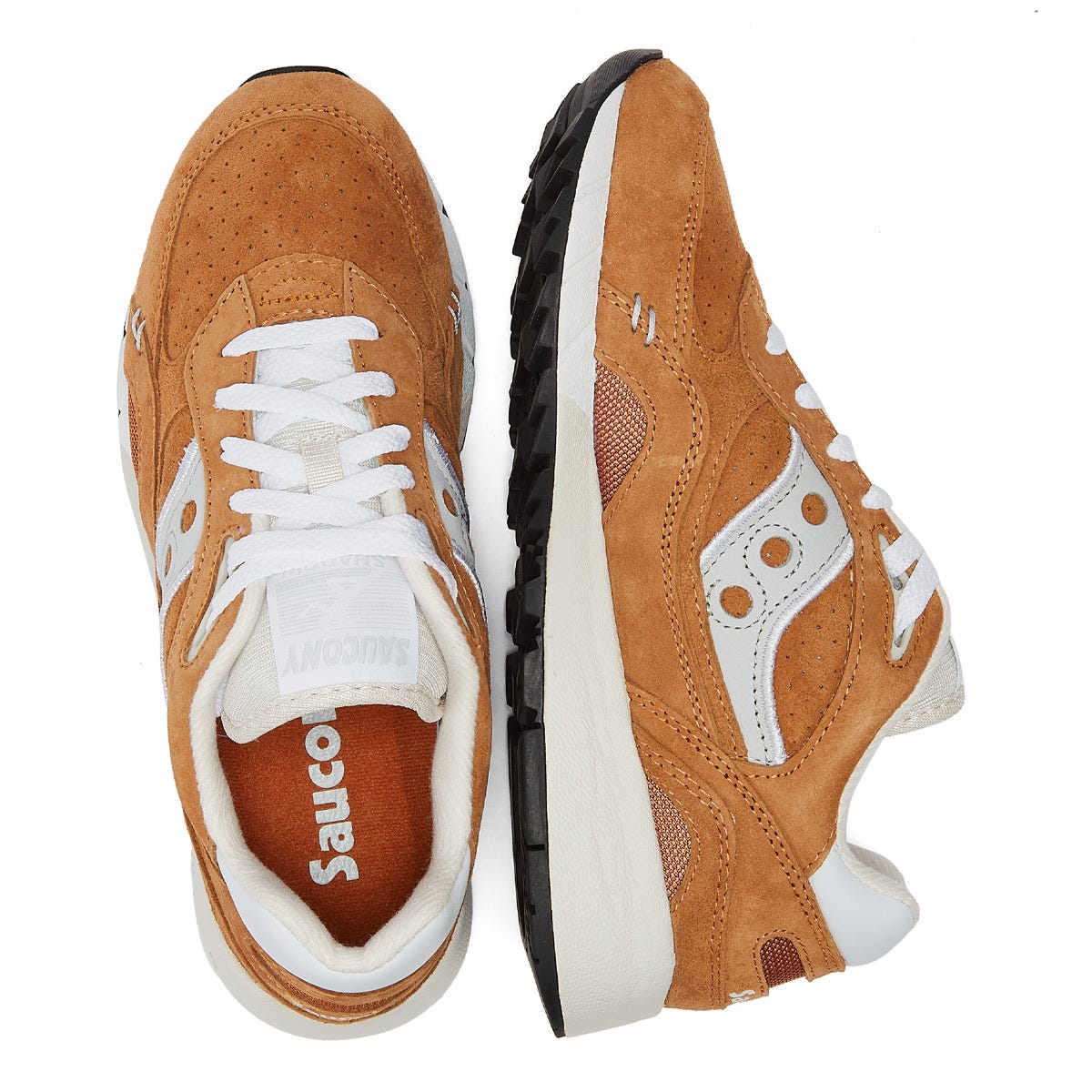 Saucony Shadow 6000 Suede Premium Mens Orange Sneakers