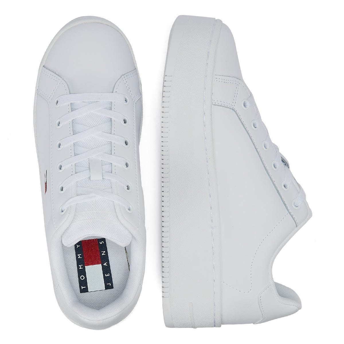 Tommy Jeans Flatform Womens Essential White Sneakers