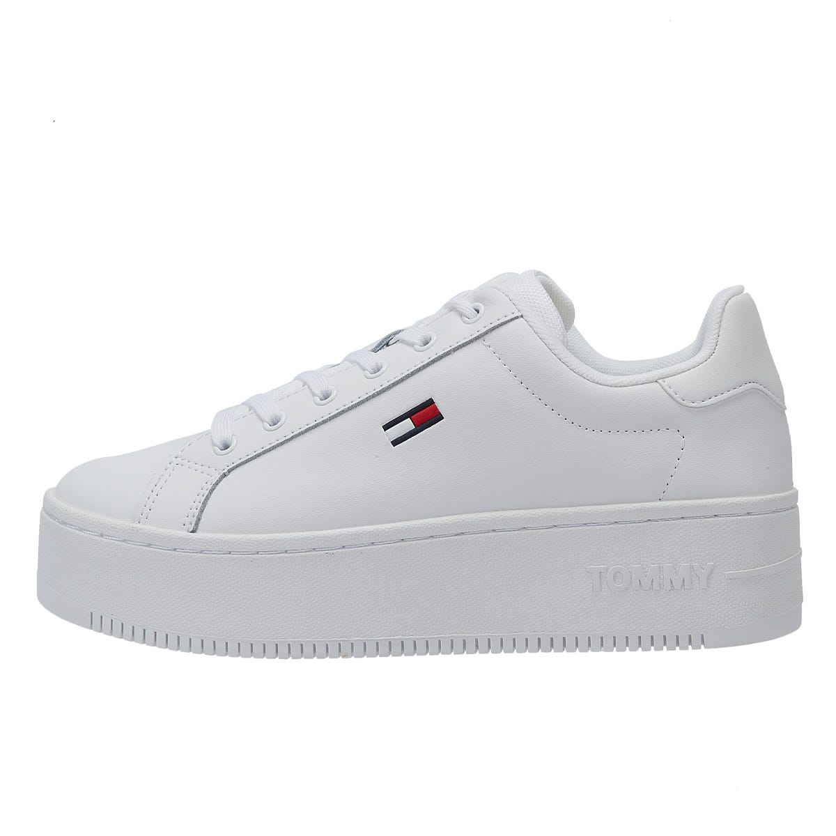 Tommy Jeans Flatform Womens Essential White Sneakers