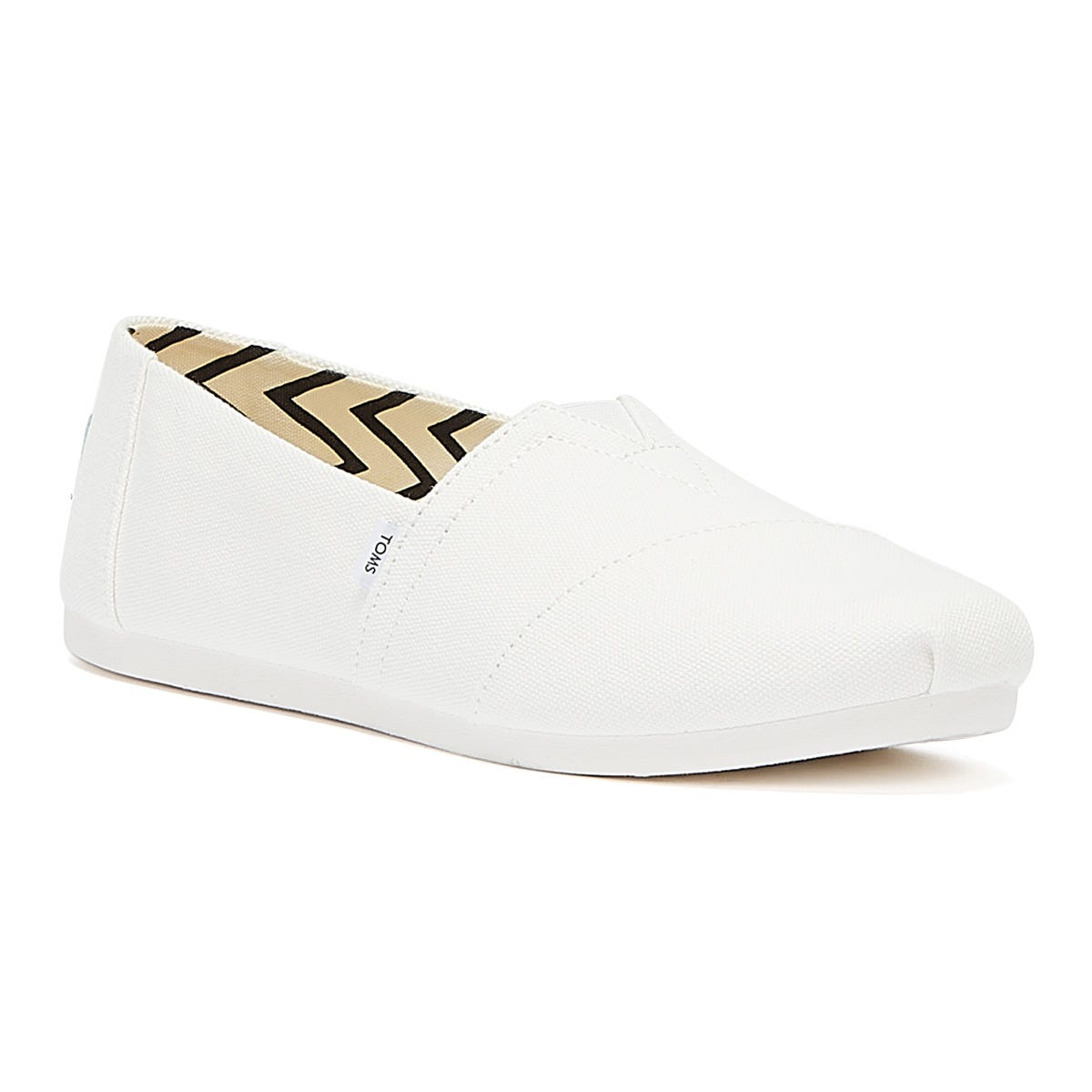 TOMS Alpargata Cotton Canvas Mens White Espadrilles