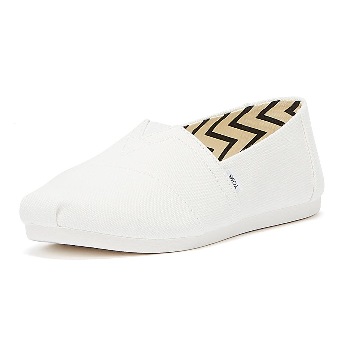 TOMS Alpargata Cotton Canvas Mens White Espadrilles