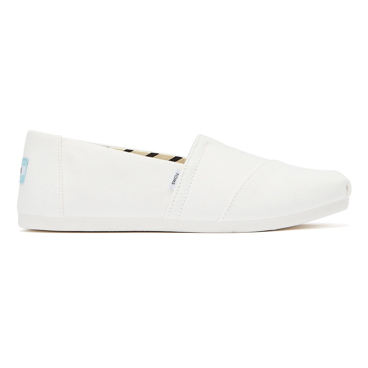 TOMS Alpargata Cotton Canvas Mens White Espadrilles