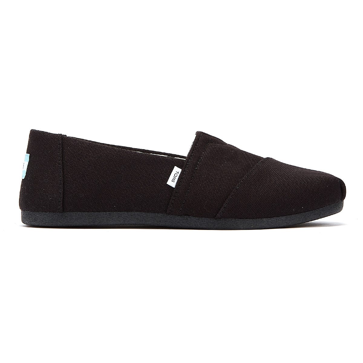 TOMS Alpargata Cotton Canvas Womens Black / Black Espadrilles