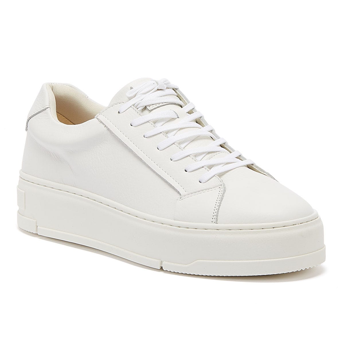 Vagabond Judy Leather Womens White Sneakers