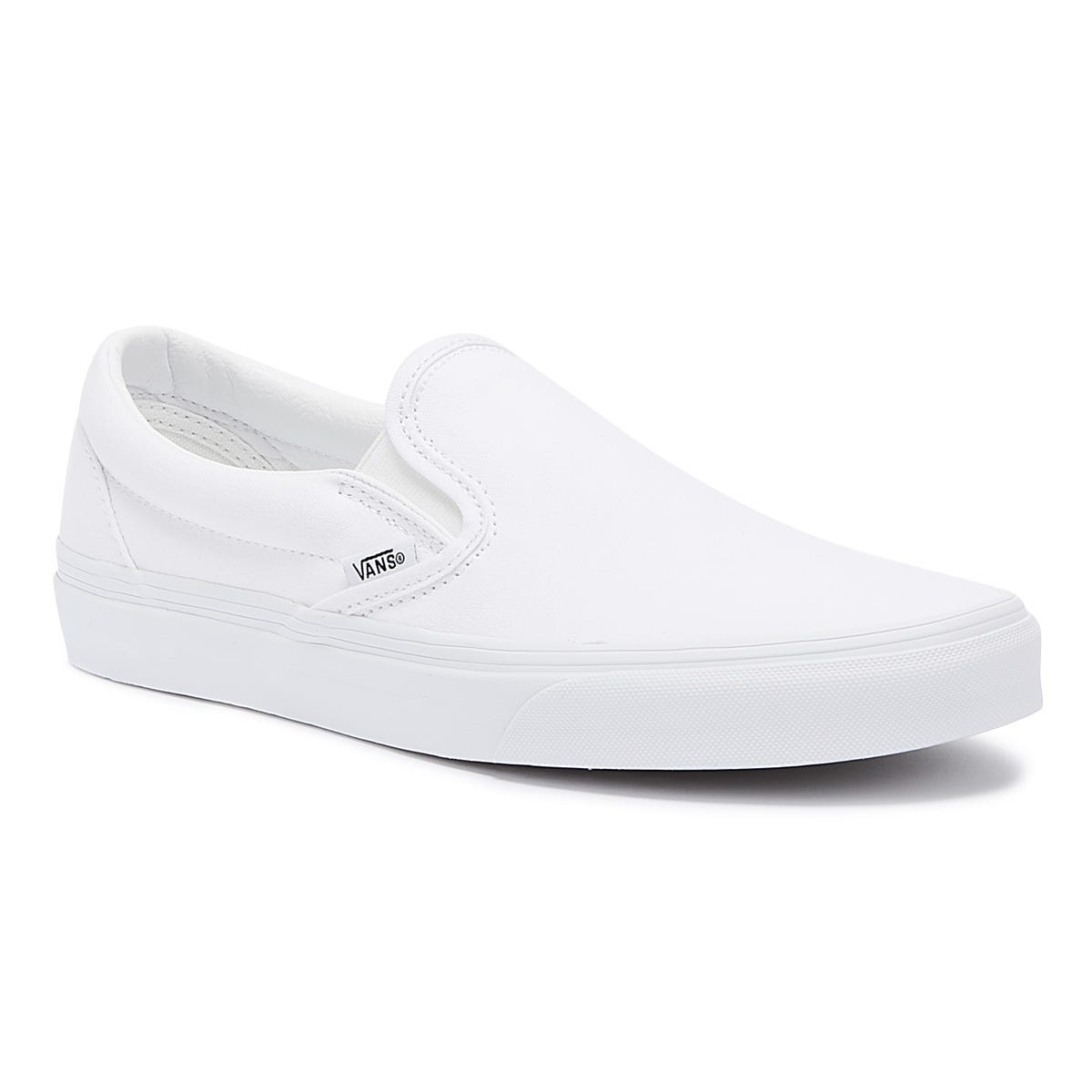 Vans Classic Slip on True White Canvas Sneakers