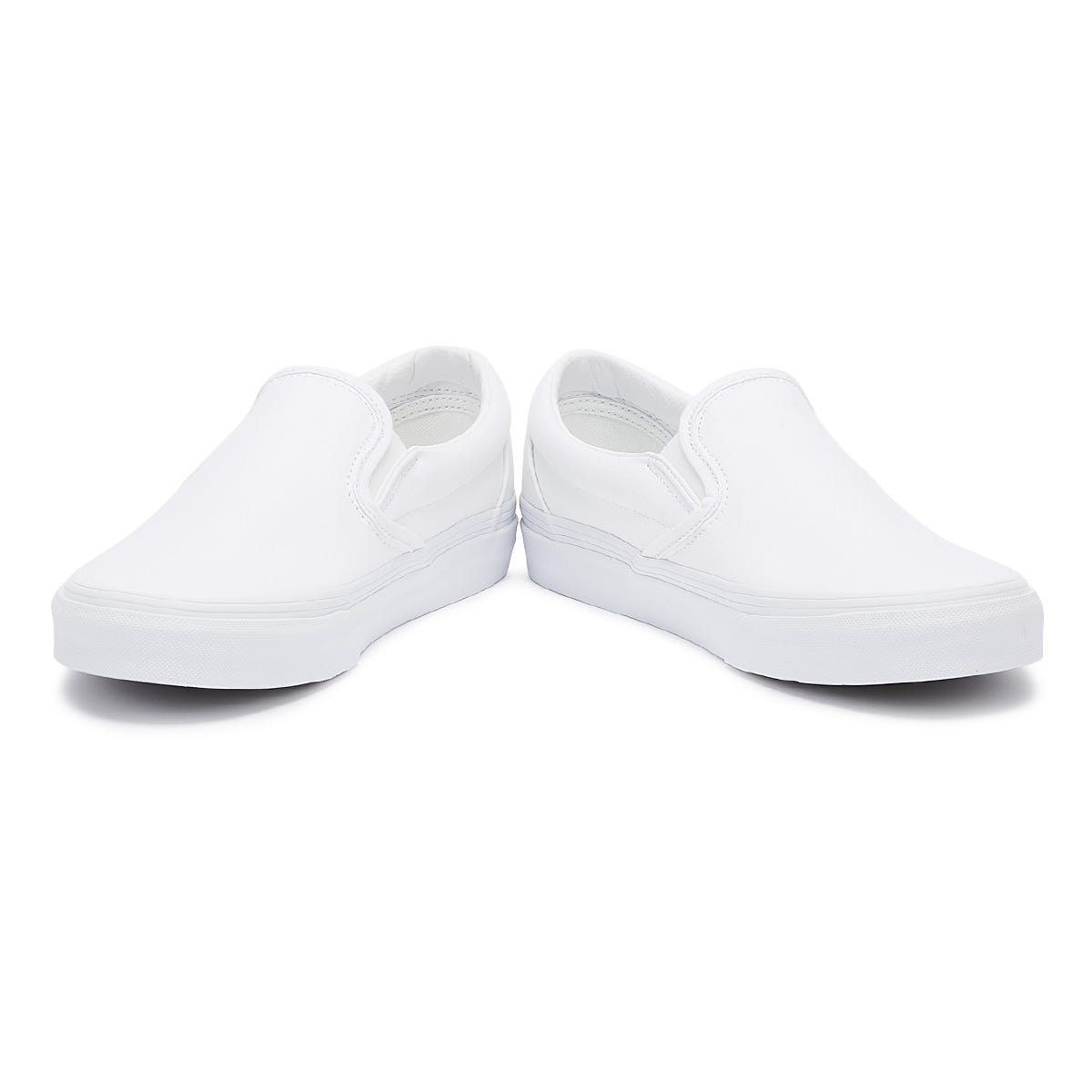 Vans Classic Slip on True White Canvas Sneakers