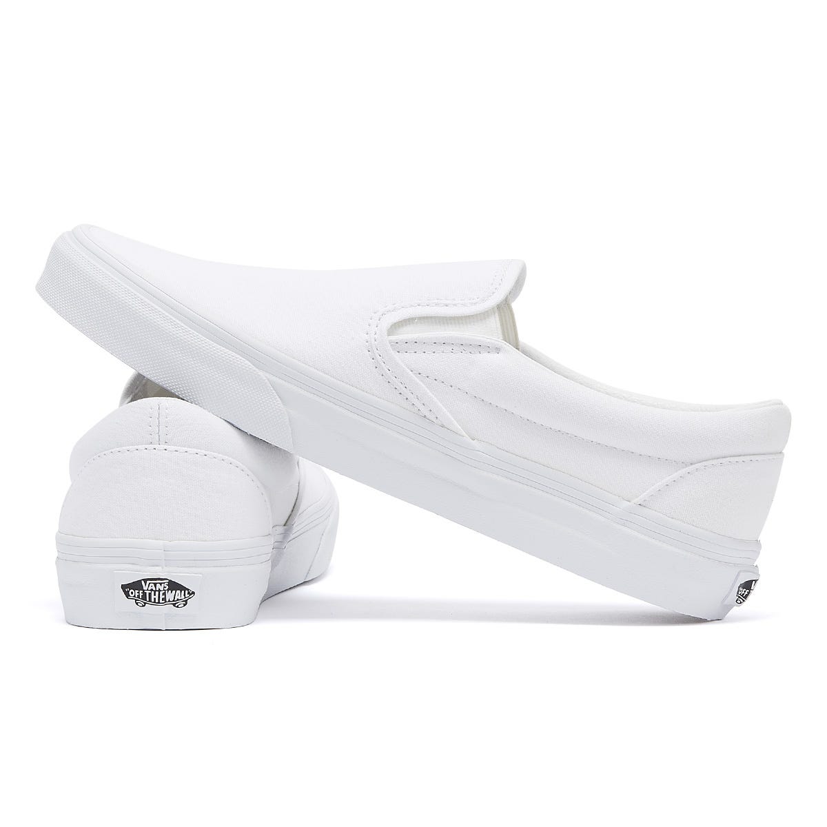 Vans Classic Slip on True White Canvas Sneakers