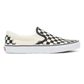 Vans Classic Slip-On Womens Black / White Checkerboard Canvas Sneakers