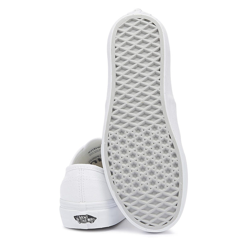 Vans Authentic Womens White Canvas Sneakers