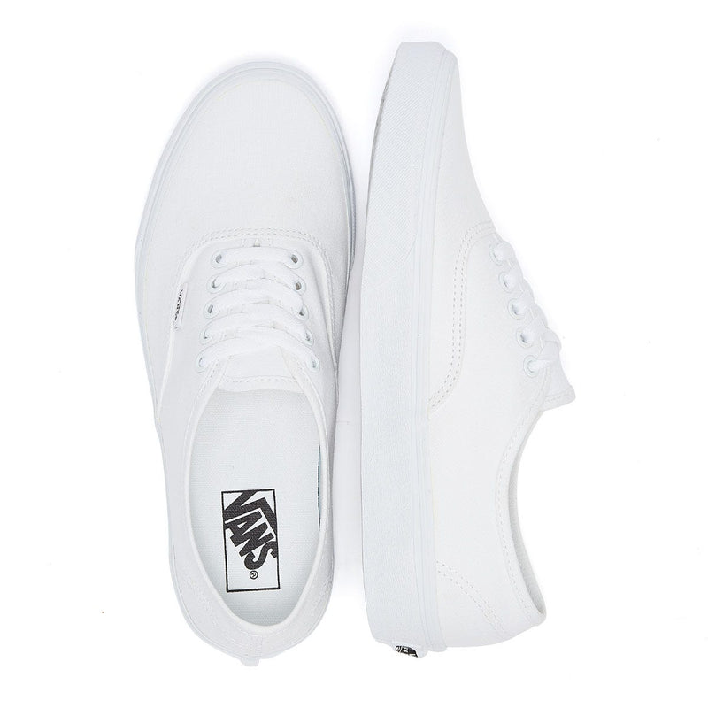Vans Authentic Mens White Canvas Sneakers