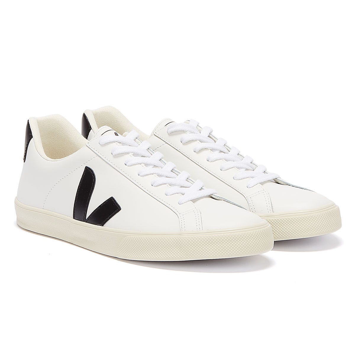 Veja Esplar Leather Womens White / Black Sneakers