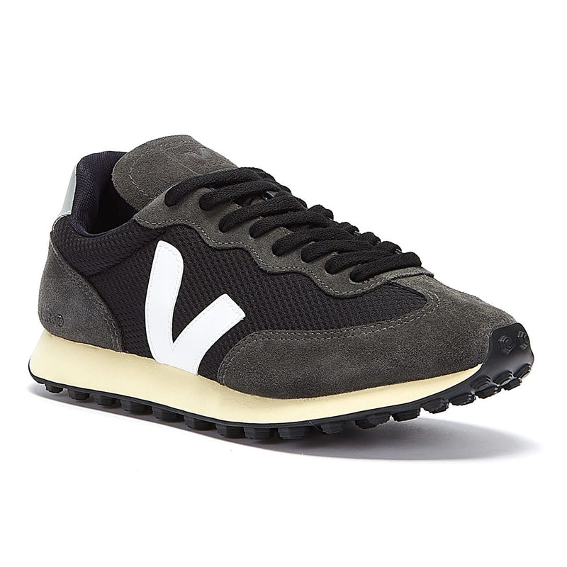Veja Rio Branco Alveomesh Womens Black / White / Oxford Grey Sneakers