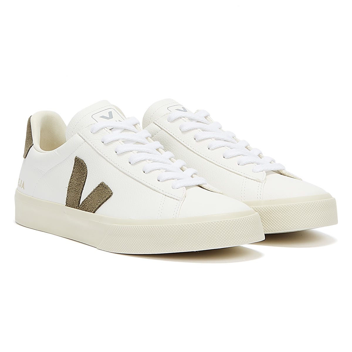 Veja Campo Mens Extra White / Khaki Sneakers