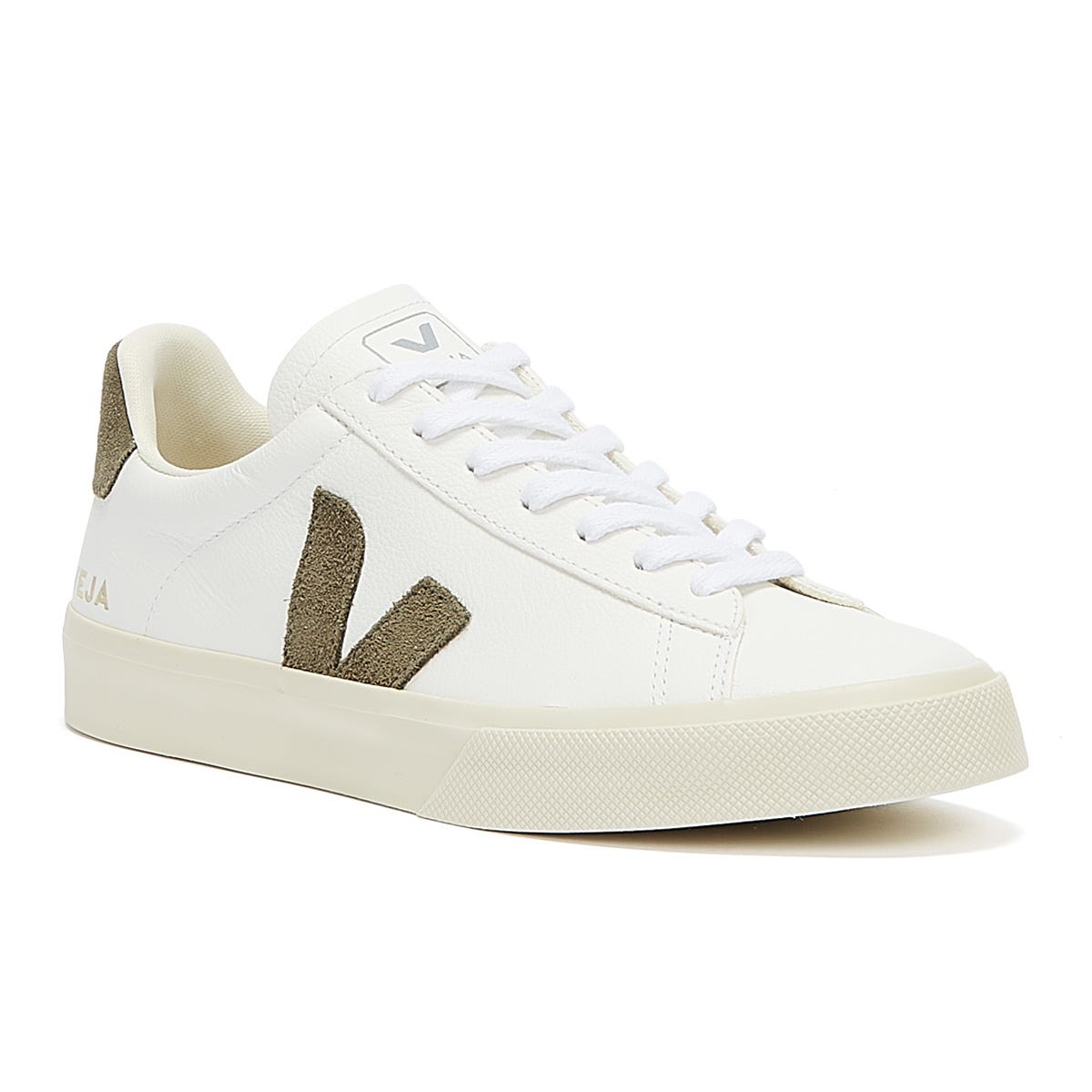 Veja Campo Mens Extra White / Khaki Sneakers