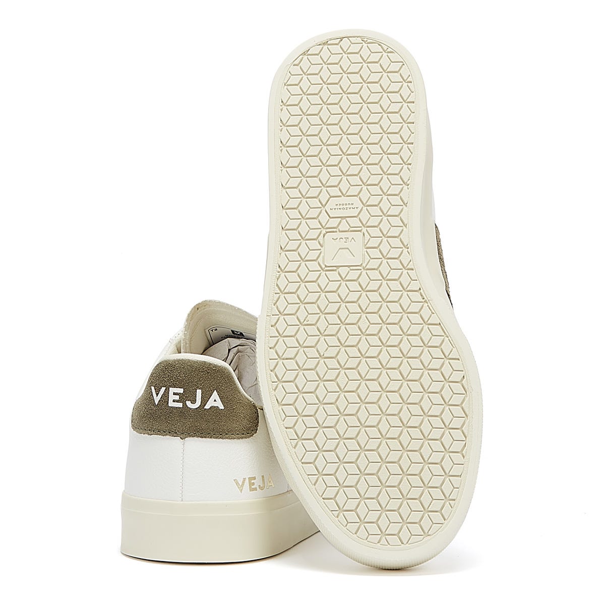 Veja Campo Mens Extra White / Khaki Sneakers