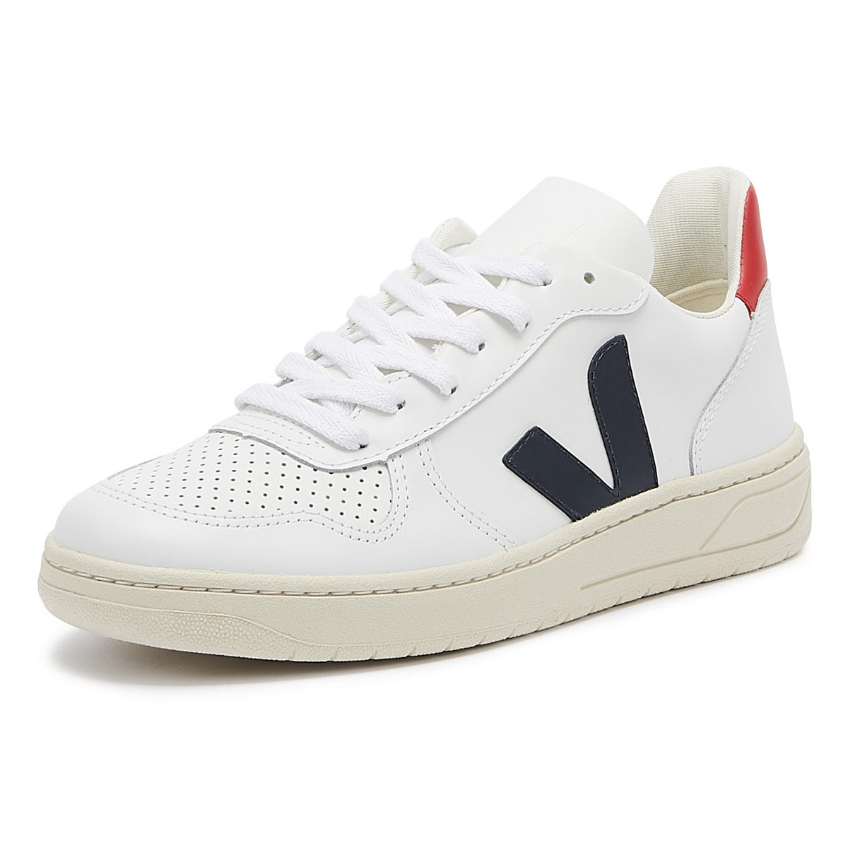 Veja V-10 Womens Extra White / Nautico Pekin Sneakers