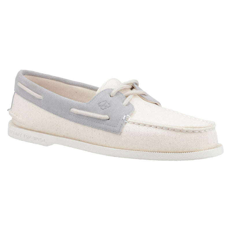 Sperry Authentic Original 2-Eye Seacycled Cotton Men's Tan Lace-Up Shoes