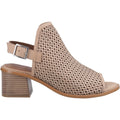 Hush Puppies Louise Heeled Leather Women's Taupe Sandals