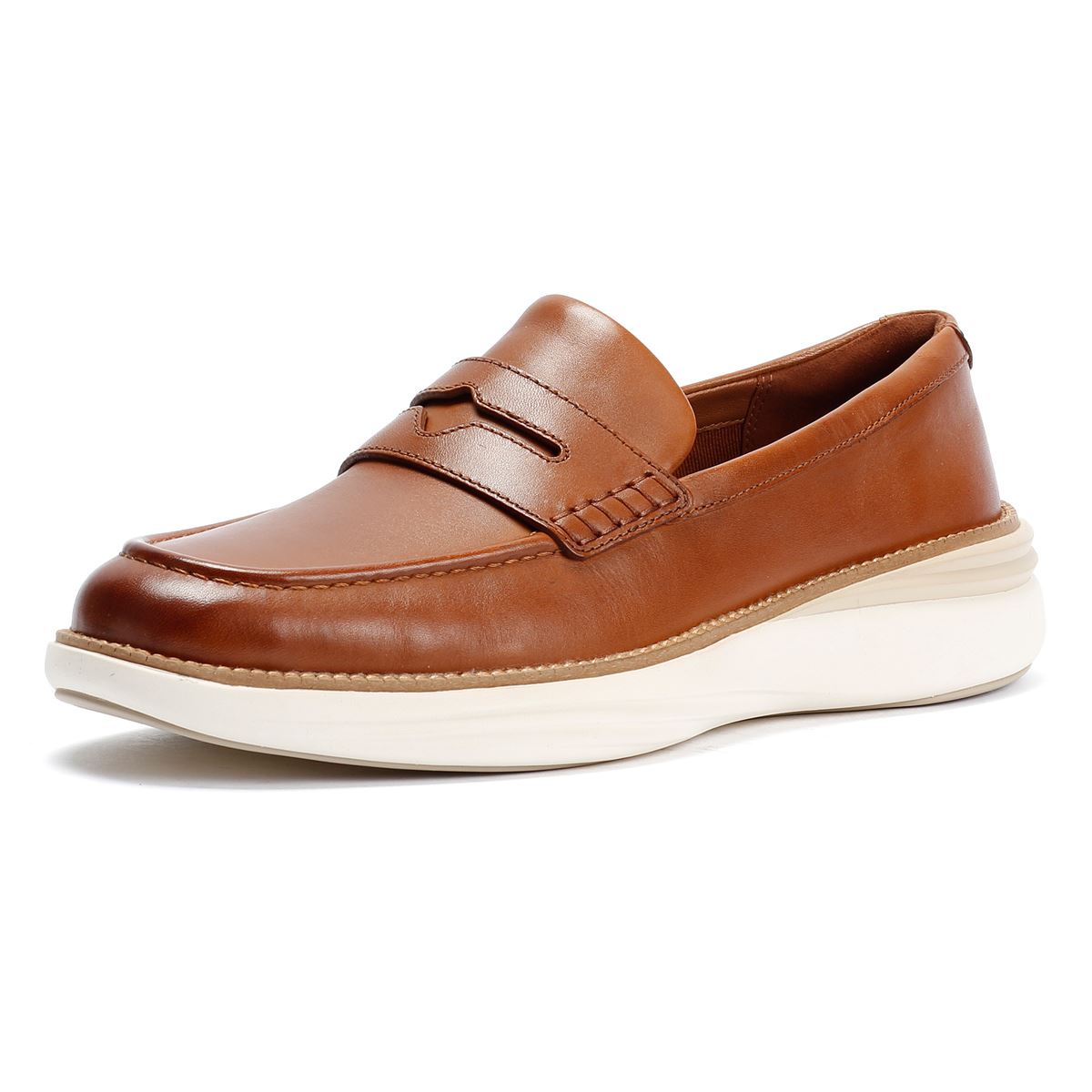 Cole Haan ØriginalGrand Horizon Leather Men's Tan Penny Loafers