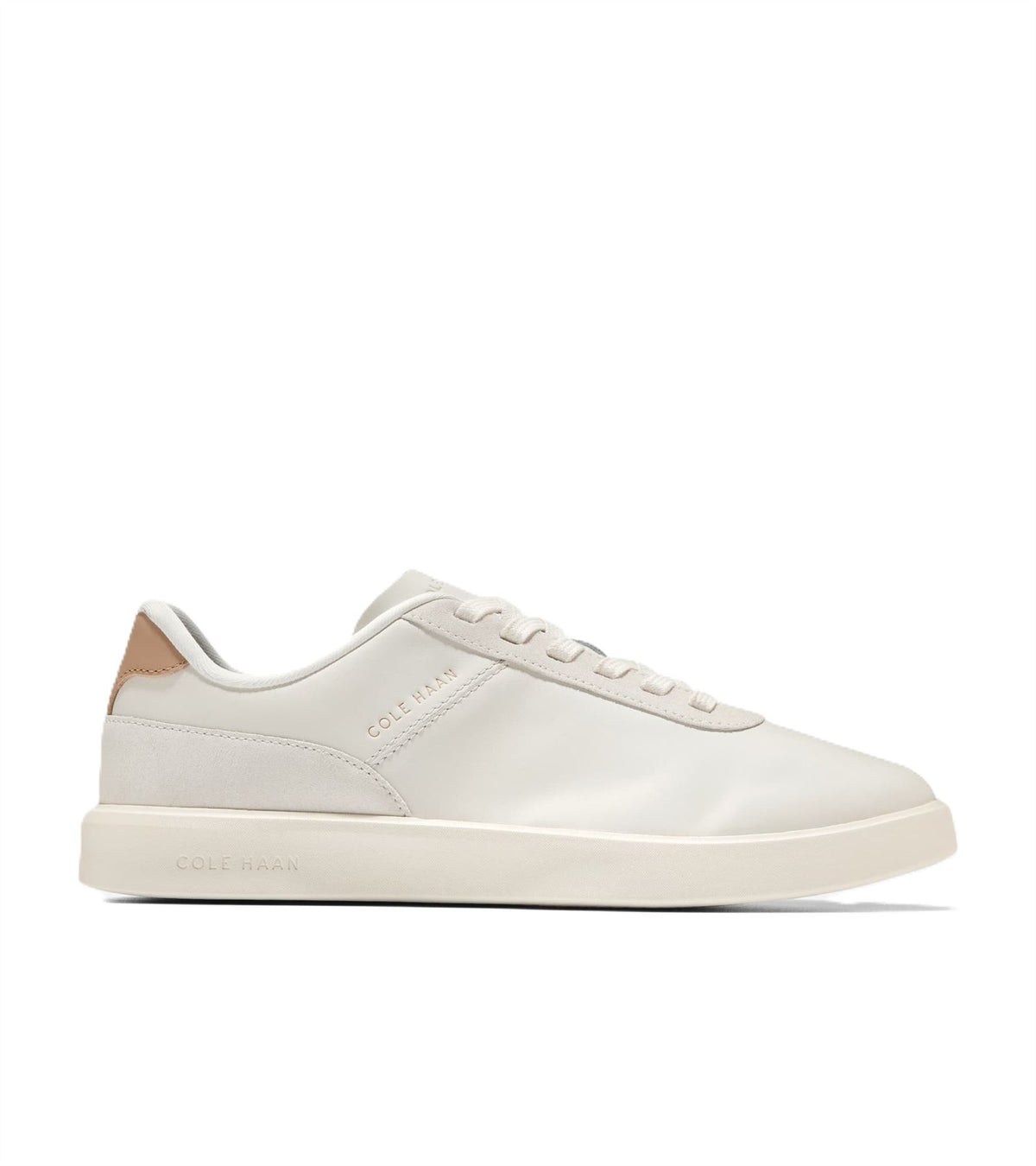 Cole Haan Grand Crosscourt Packaway Leather Men's Ivory Sneakers