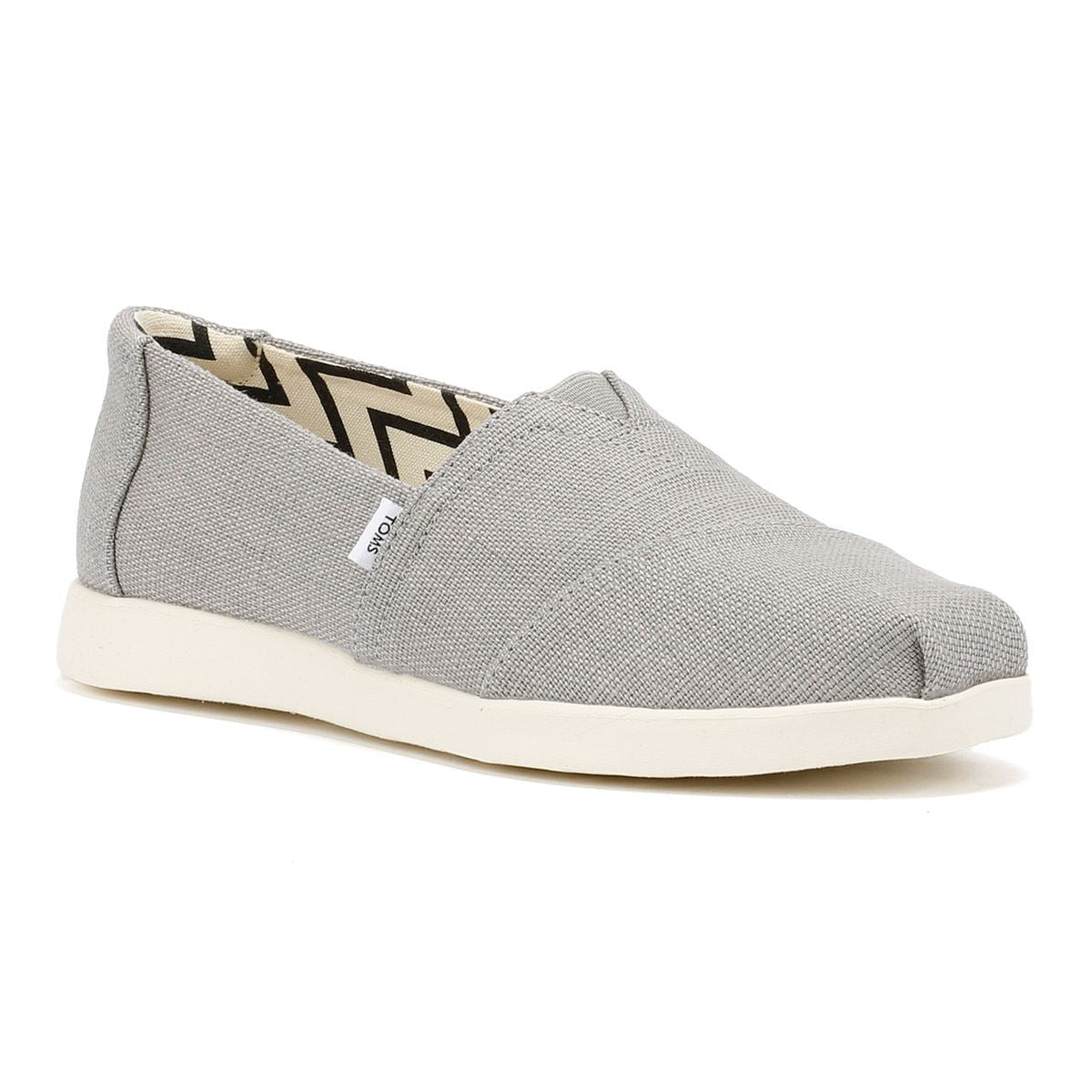 TOMS Alpargata Plus Heritage Canvas Women's Drizzle Gray Espadrilles