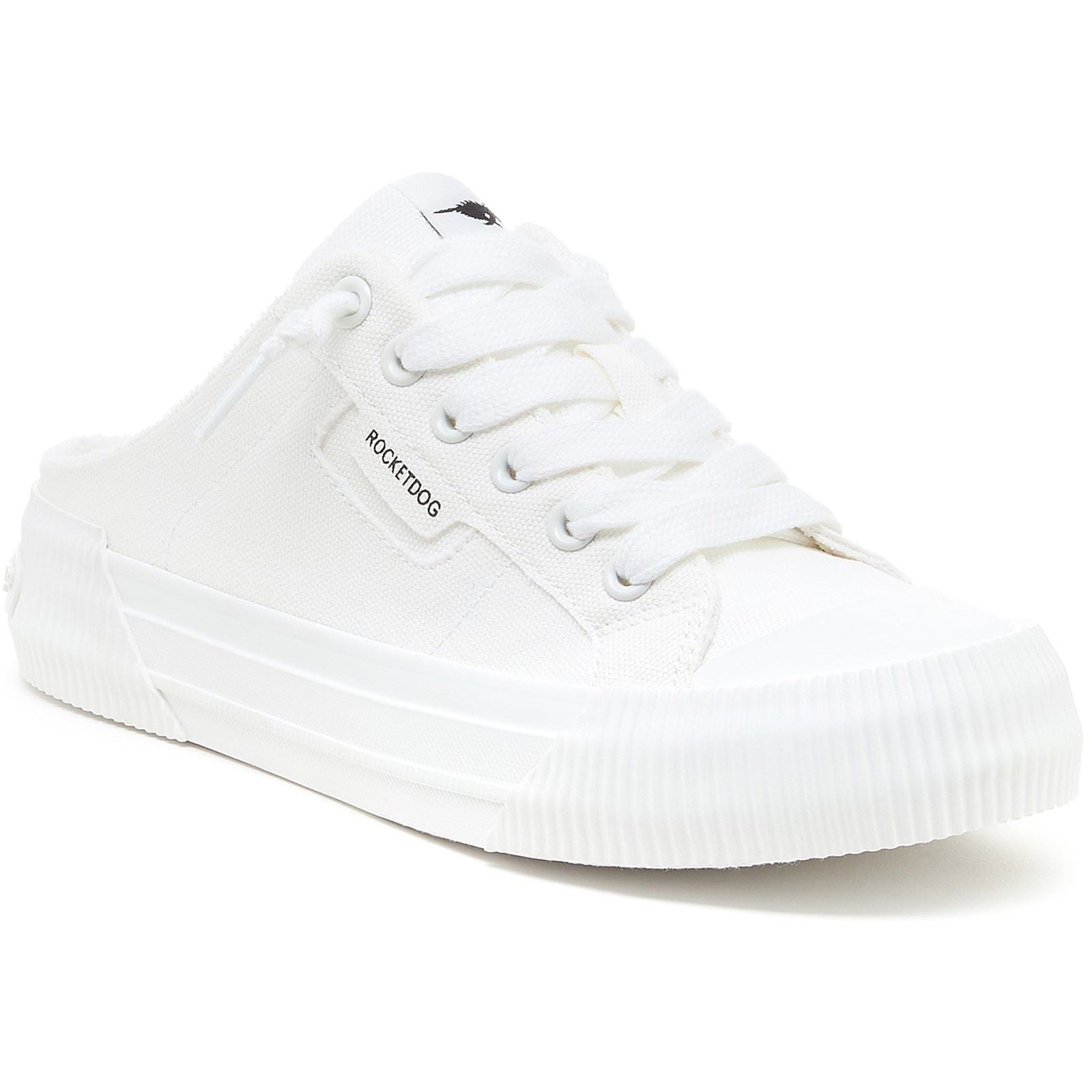 Rocket Dog Cheery Mule Canvas Textile Women's White Mules