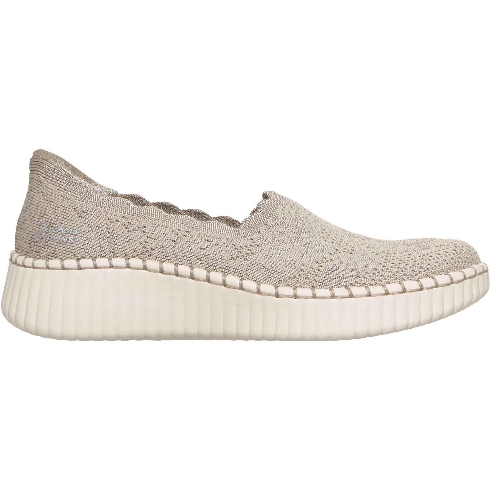 Skechers Wilshire Boulevard Polyester Women's Taupe Sneakers
