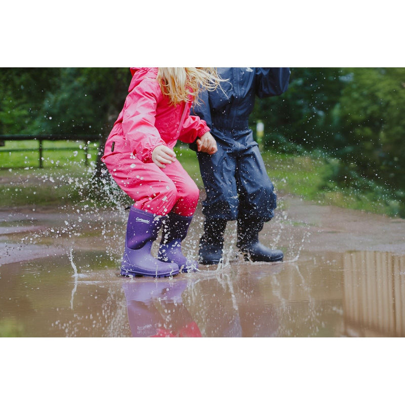 Cotswold Hilly Synthetic Purple Wellington Boots