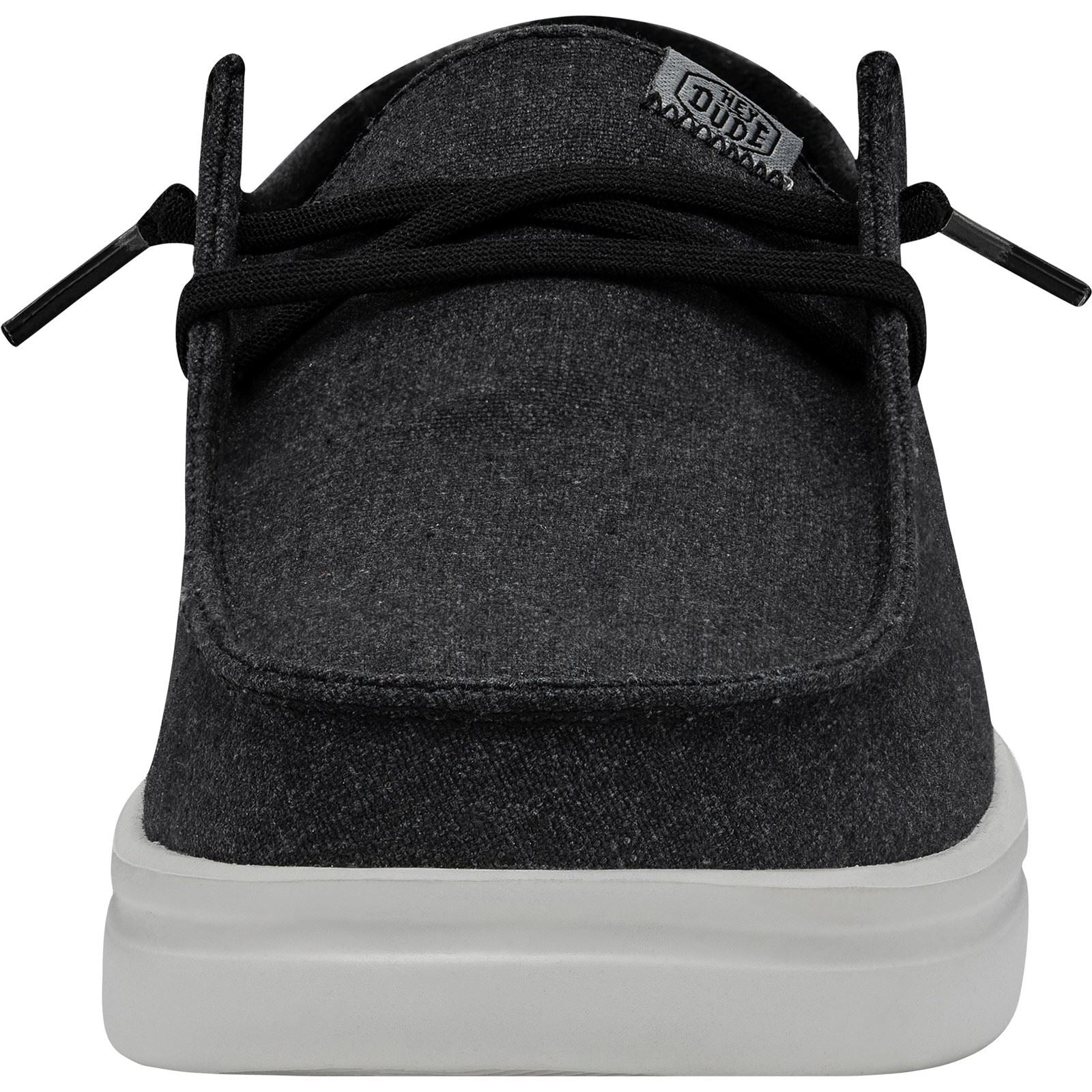 HEYDUDE Wendy Rise Synthetic Women's Black Loafers