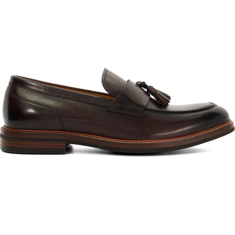 Dune Shaw Leather Men's Brown Loafers