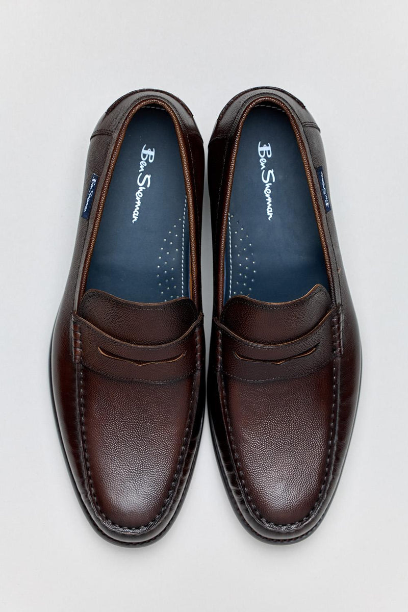 Ben Sherman Hester Leather Men's Brown Loafers